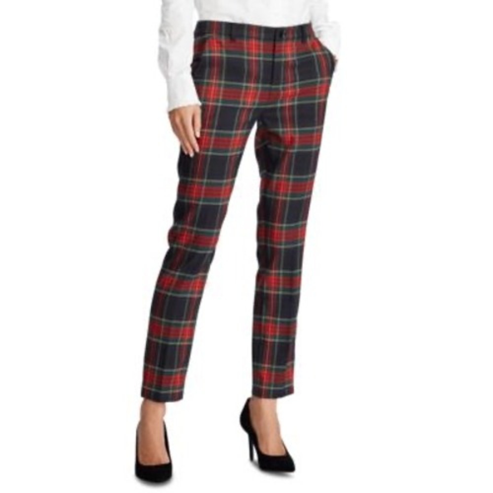 Lauren Ralph Lauren‎ Women's Plaid Slim Ankle Pants Size 2